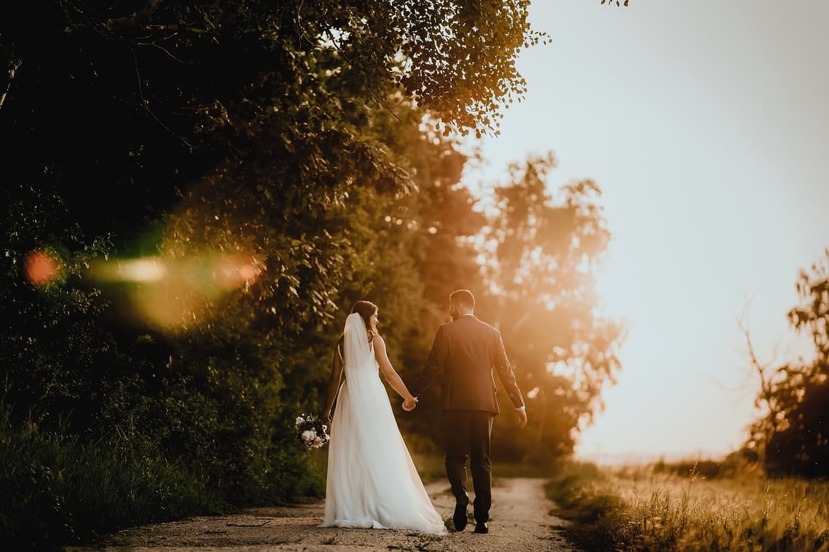 Couple sharing their first dance at their wedding