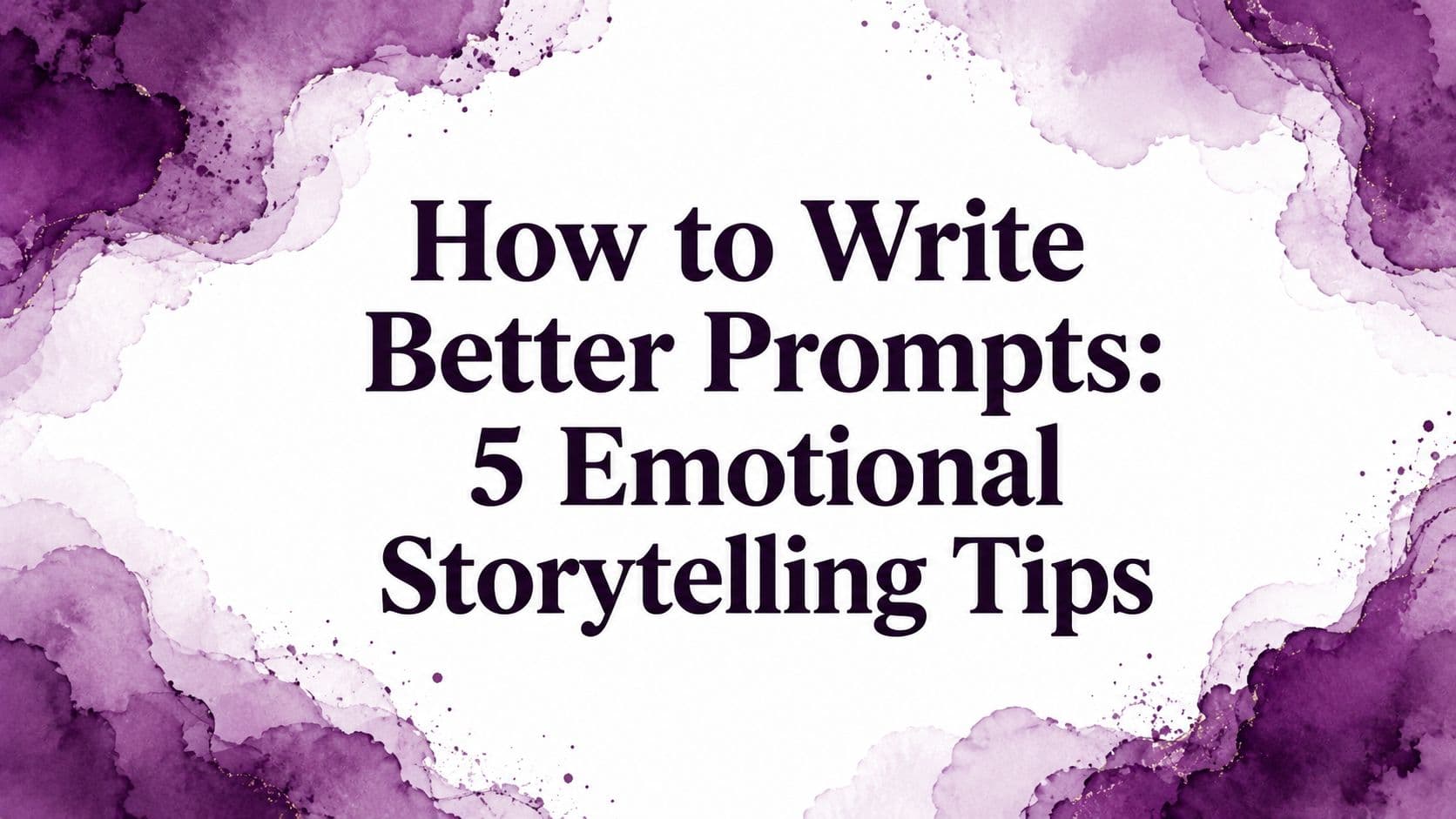 How to Write Better Prompts: 5 Emotional Storytelling Tips