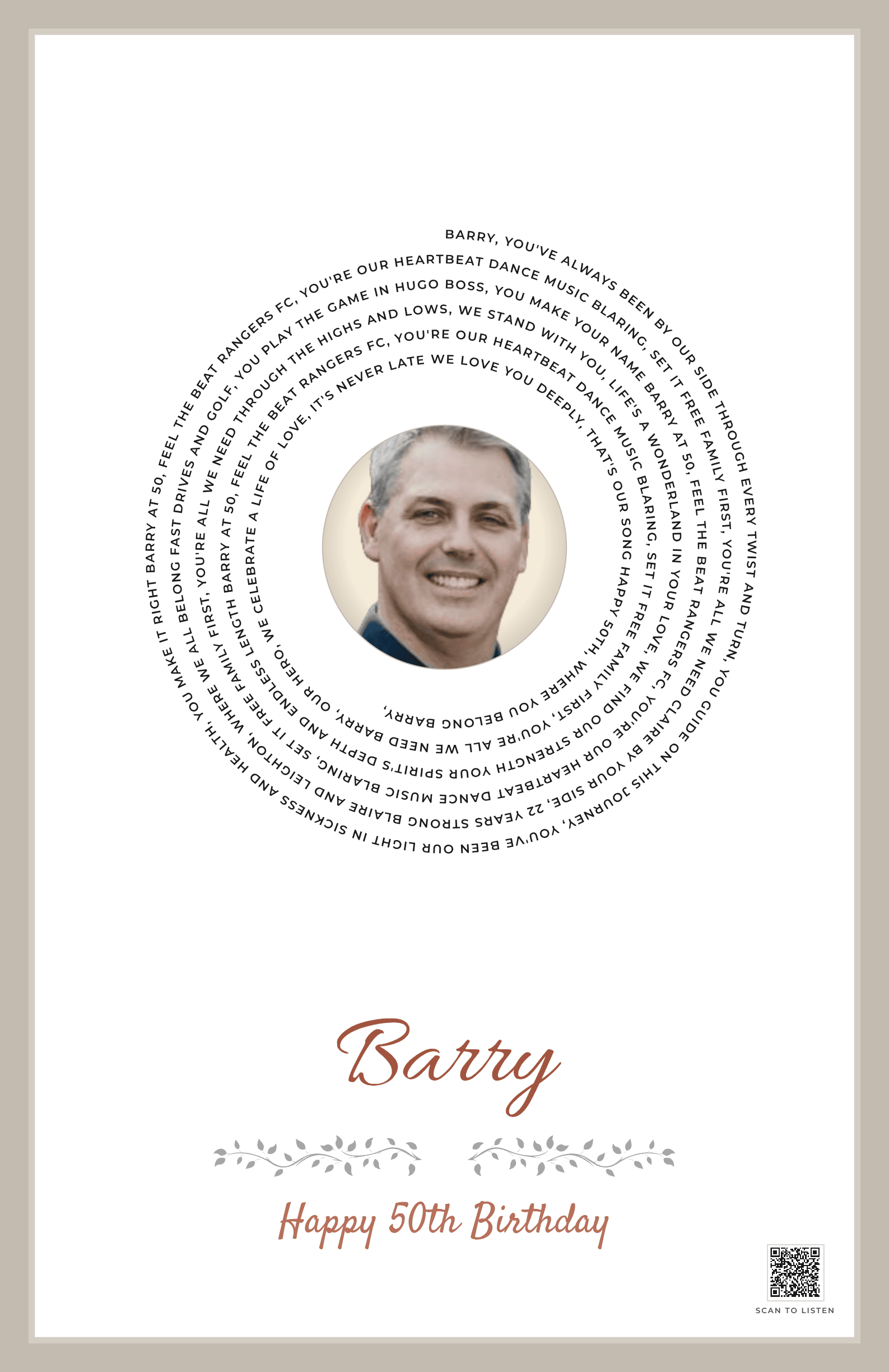 Barry, Our Hero at 50
