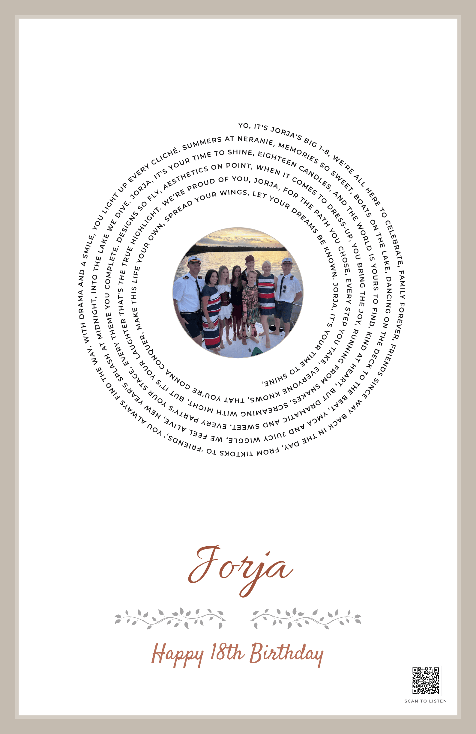 Jorja's Journey of 18
