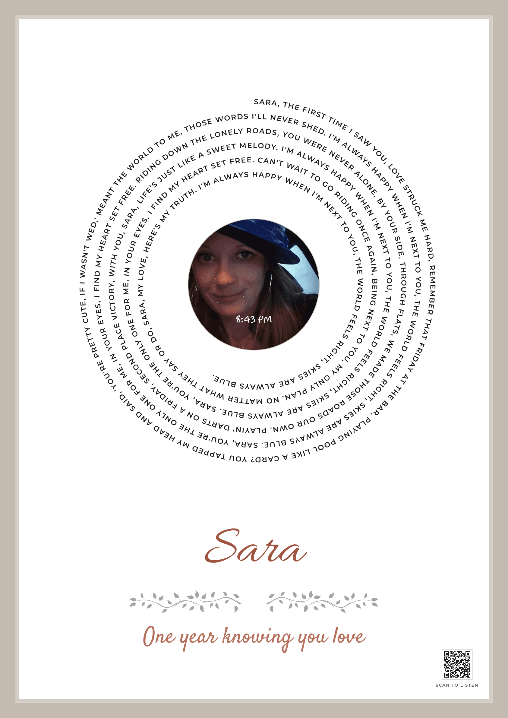Sara, You're the Only One