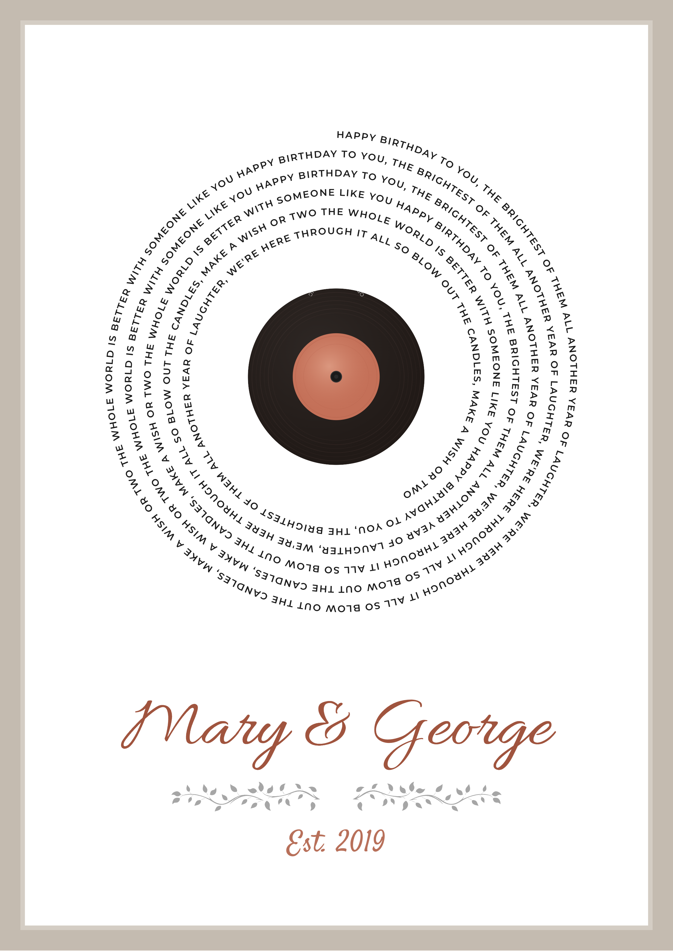 Vinyl design preview
